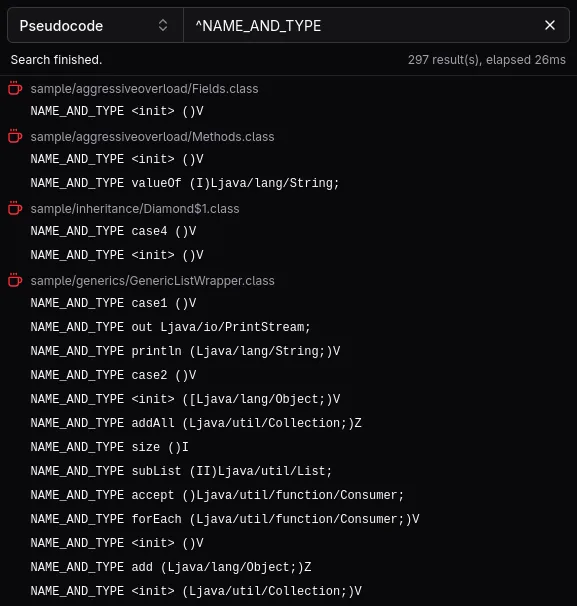 Search example